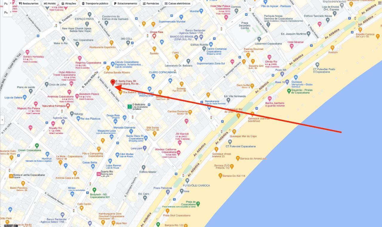 Line Rio: Copacabana Moderno Studio C/ Internet 500Mbps, Smart Tv" E A 50M Da Praia Apartamento Rio de Janeiro Exterior foto